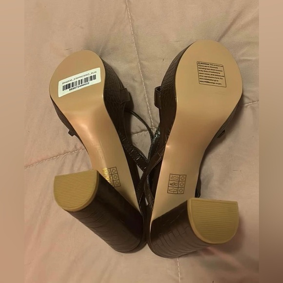 London Rag Brown Platform in Espresso 5 inch Block High Heel - Picture 2 of 2